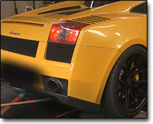 Effektmätning Lamborghini Gallardo - Orginal ECU